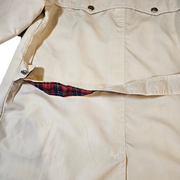 Teijin Juniors Trench Coat, Cream, Size 12 - Picture 8 of 14